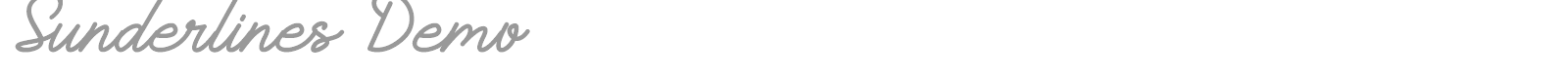 Sunderlines font preview